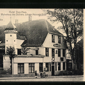 AK Eutin Hotel Voss Haus ehemaliges Wohnhaus des Dichters Johann Heinrich Voss